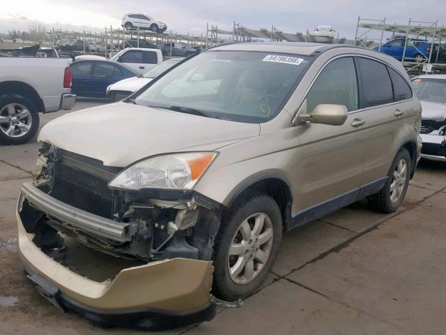 JHLRE38728C058071 - 2008 HONDA CR-V EXL GOLD photo 2