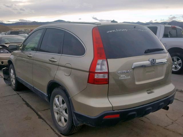 JHLRE38728C058071 - 2008 HONDA CR-V EXL GOLD photo 3