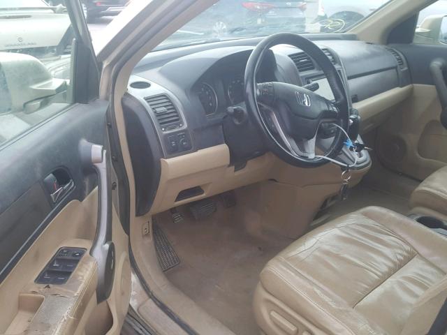 JHLRE38728C058071 - 2008 HONDA CR-V EXL GOLD photo 9