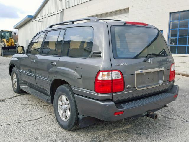 JT6HT00W4W0021903 - 1998 LEXUS LX 470 GRAY photo 3