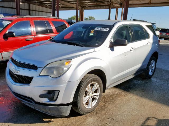 2GNFLCEKXC6154621 - 2012 CHEVROLET EQUINOX LS SILVER photo 2