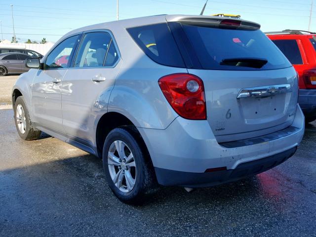 2GNFLCEKXC6154621 - 2012 CHEVROLET EQUINOX LS SILVER photo 3