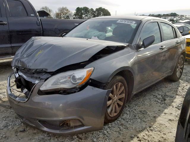 1C3CCBBB0DN624764 - 2013 CHRYSLER 200 TOURIN GRAY photo 2