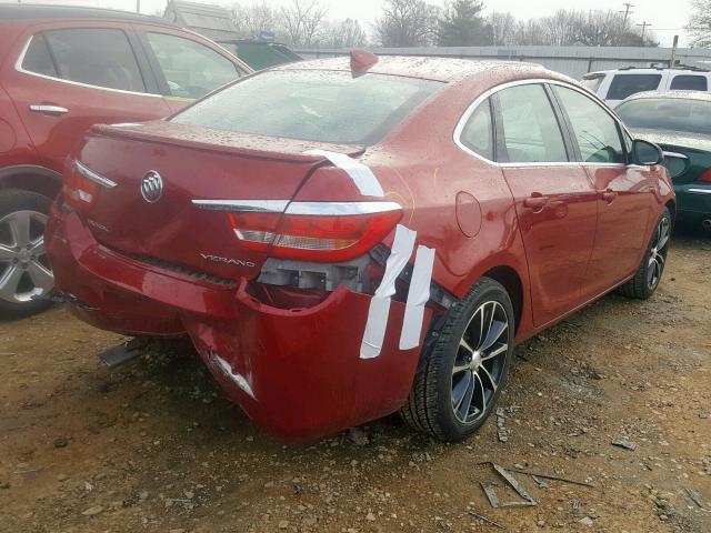 1G4PW5SK5G4141492 - 2016 BUICK VERANO SPO RED photo 4