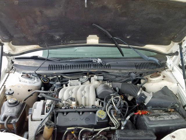 1MELM50U4VA660642 - 1997 MERCURY SABLE GS WHITE photo 7