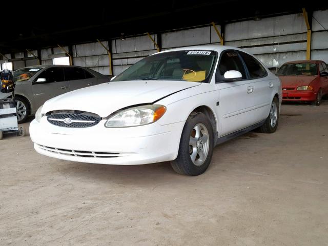 1FAFP55SX2G153501 - 2002 FORD TAURUS SES WHITE photo 2