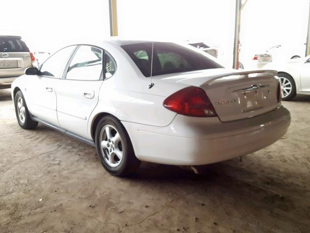 1FAFP55SX2G153501 - 2002 FORD TAURUS SES WHITE photo 3