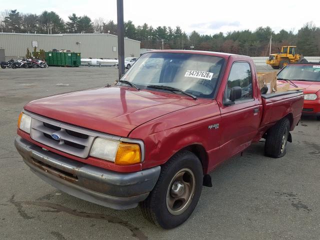 1FTCR10A4TTA58911 - 1996 FORD RANGER RED photo 2