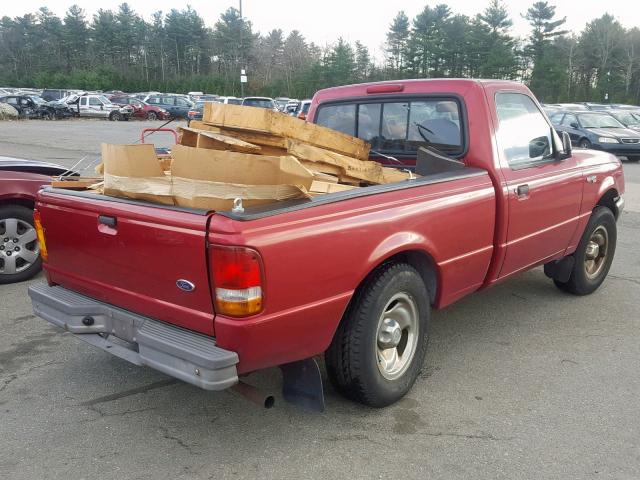 1FTCR10A4TTA58911 - 1996 FORD RANGER RED photo 4