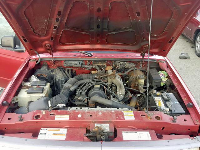 1FTCR10A4TTA58911 - 1996 FORD RANGER RED photo 7