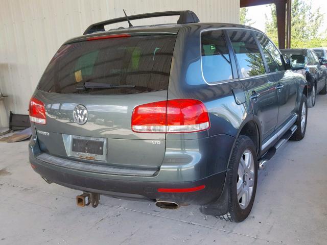 WVGZM77LX6D014960 - 2006 VOLKSWAGEN TOUAREG 4. GREEN photo 4