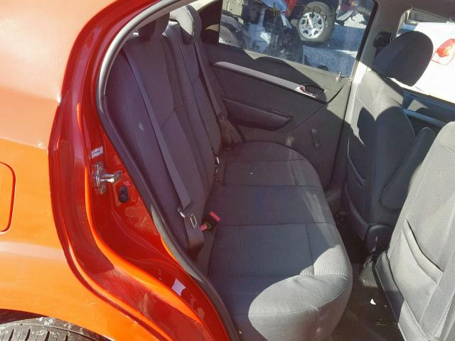 KL1TD56E79B635582 - 2009 CHEVROLET AVEO LS RED photo 6