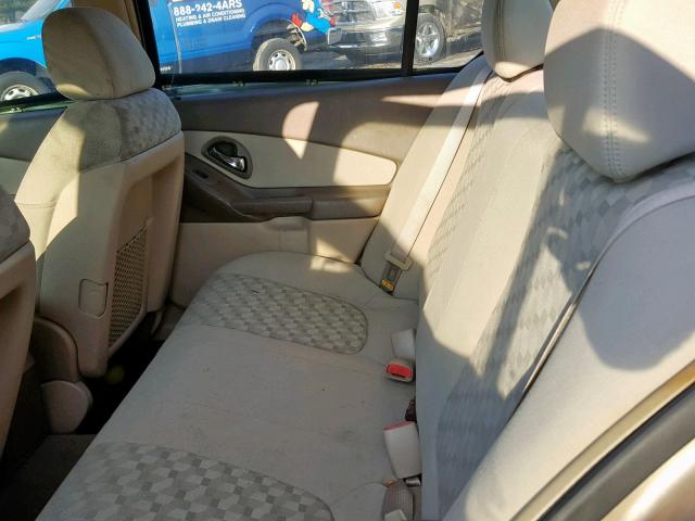 1G1ZT54805F185109 - 2005 CHEVROLET MALIBU LS GOLD photo 6
