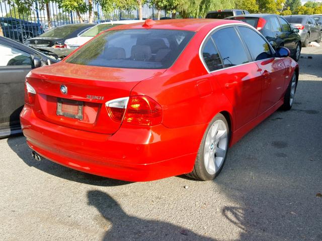 WBAVB33586PS13168 - 2006 BMW 330 I RED photo 4