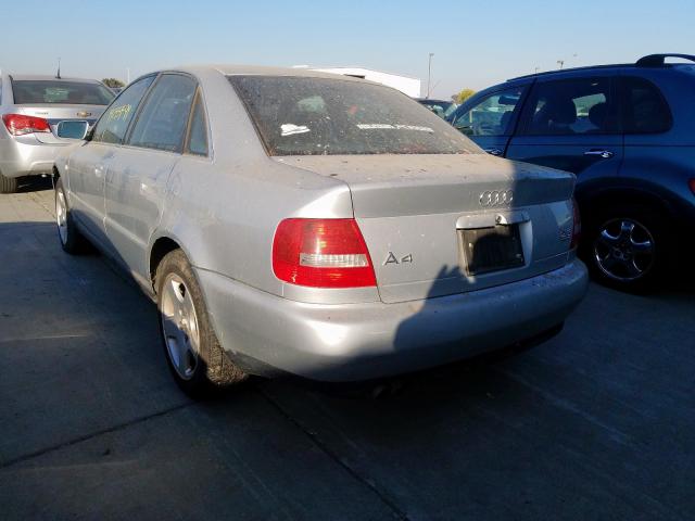 WAUED28D4XA307184 - 1999 AUDI A4 2.8 QUA SILVER photo 3