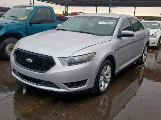 1FAHP2E85DG208080 - 2013 FORD TAURUS SEL SILVER photo 2