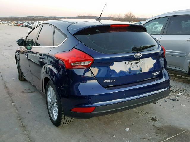 1FADP3N22GL388534 - 2016 FORD FOCUS TITA BLUE photo 3