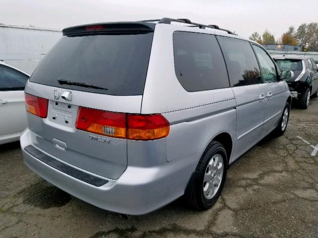 5FNRL18774B077199 - 2004 HONDA ODYSSEY EX SILVER photo 4