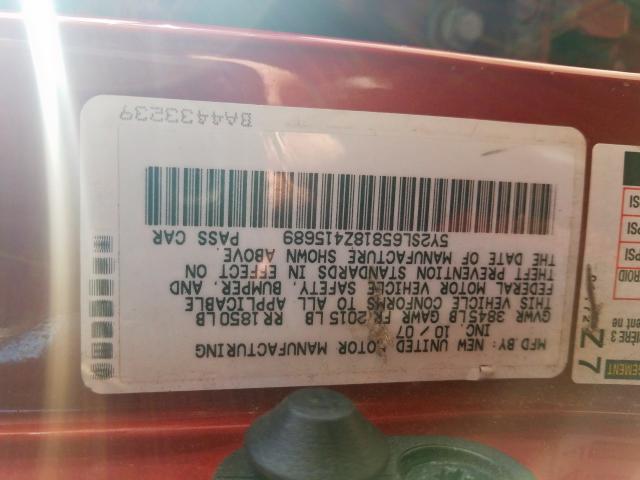 5Y2SL65818Z415689 - 2008 PONTIAC VIBE RED photo 10