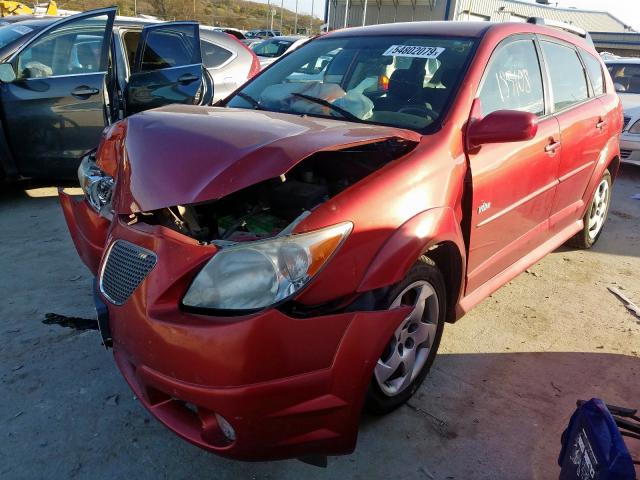 5Y2SL65818Z415689 - 2008 PONTIAC VIBE RED photo 2