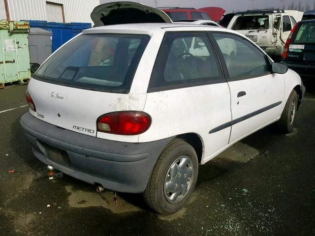 2C1MR2262T6783707 - 1996 GEO METRO BASE WHITE photo 4