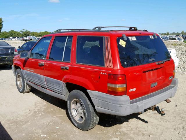 1J4GZ58SXWC335291 - 1998 JEEP GRAND CHER RED photo 3