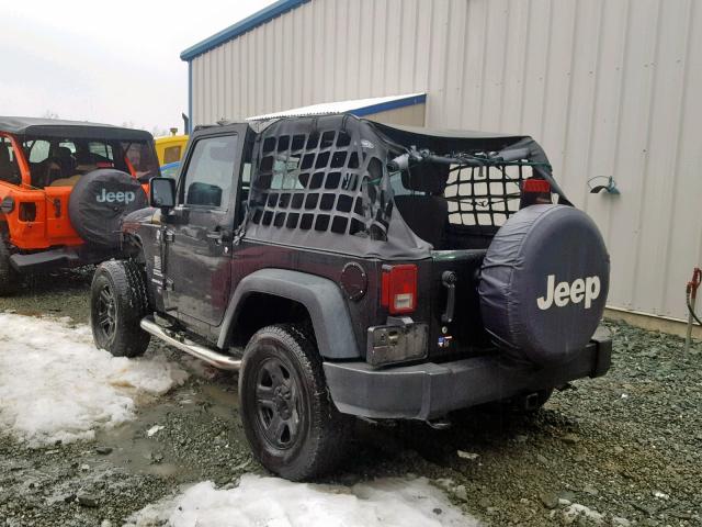 1C4AJWAGXCL244967 - 2012 JEEP WRANGLER S BLACK photo 3