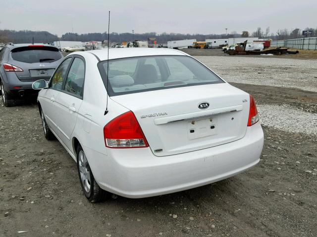 KNAFE121X85525053 - 2008 KIA SPECTRA EX WHITE photo 3