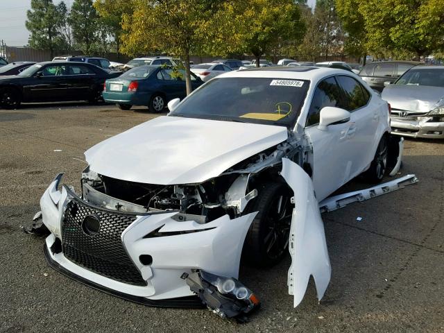 JTHBF1D24E5021659 - 2014 LEXUS IS 250 WHITE photo 2