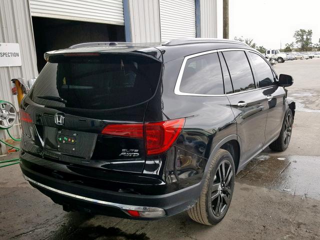 5FNYF6H09GB041392 - 2016 HONDA PILOT ELIT BLACK photo 4