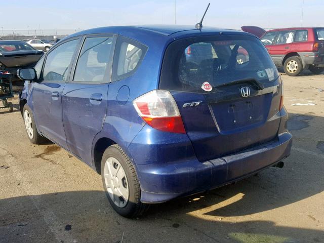 JHMGE8G33CC021151 - 2012 HONDA FIT BLUE photo 3