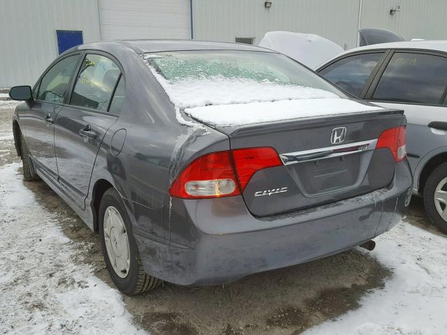 2HGFA1F41AH042053 - 2010 HONDA CIVIC DX-G GRAY photo 3