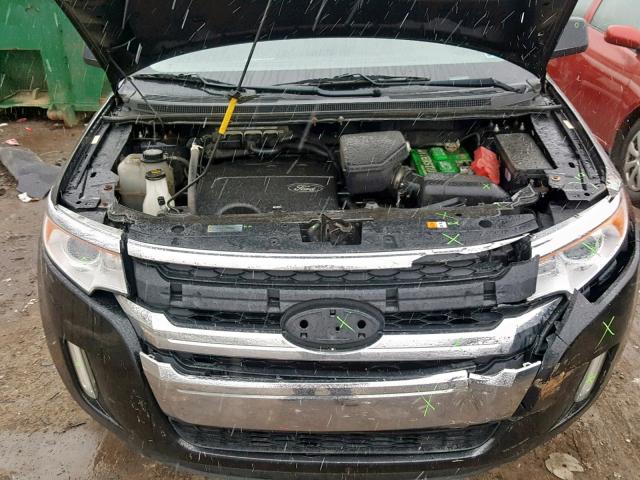 2FMDK4JC4BBA59948 - 2011 FORD EDGE SEL BLACK photo 7