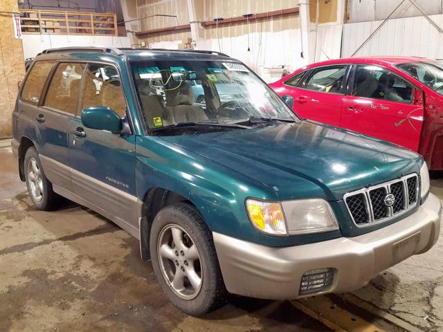 JF1SF65591H703443 - 2001 SUBARU FORESTER S GREEN photo 1