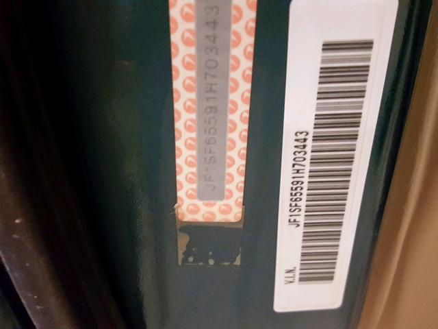 JF1SF65591H703443 - 2001 SUBARU FORESTER S GREEN photo 10