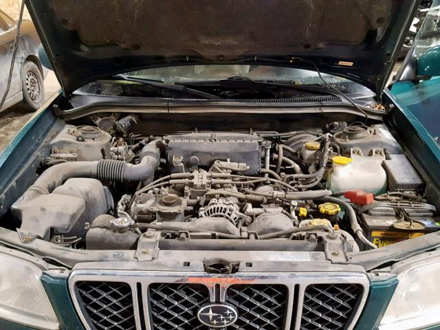 JF1SF65591H703443 - 2001 SUBARU FORESTER S GREEN photo 7