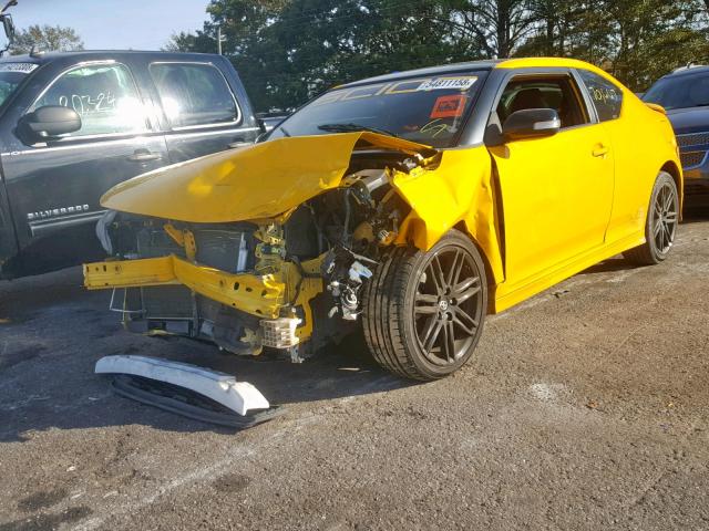JTKJF5C73C3023955 - 2012 TOYOTA SCION TC ყვითელი ფოტო 2