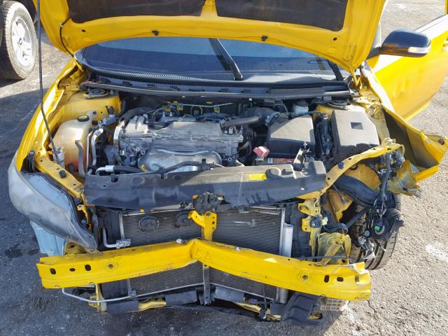 JTKJF5C73C3023955 - 2012 TOYOTA SCION TC ყვითელი ფოტო 7