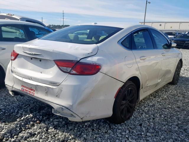 1C3CCCAB4FN659611 - 2015 CHRYSLER 200 LIMITE WHITE photo 4