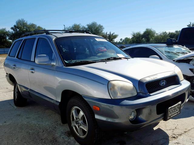 KM8SC13E34U704362 - 2004 HYUNDAI SANTA FE G SILVER photo 1