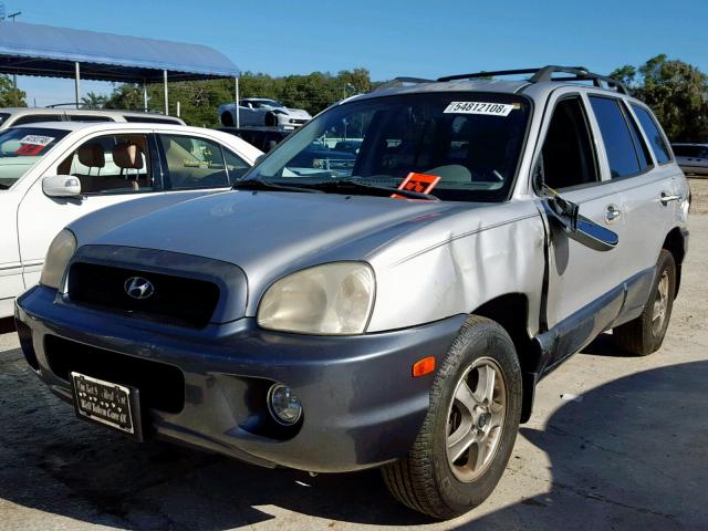 KM8SC13E34U704362 - 2004 HYUNDAI SANTA FE G SILVER photo 2