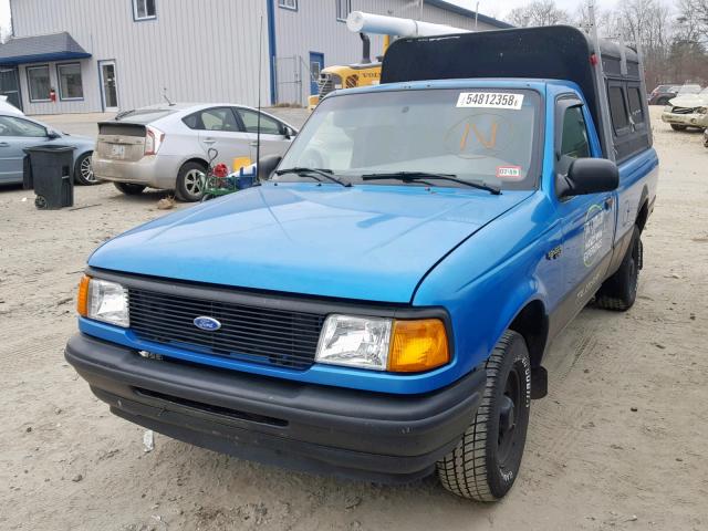 1FTCR10A2TTA19511 - 1996 FORD RANGER BLUE photo 2