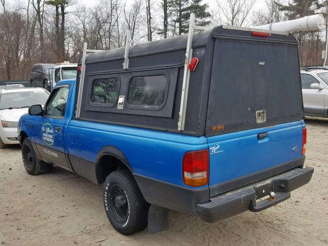 1FTCR10A2TTA19511 - 1996 FORD RANGER BLUE photo 3