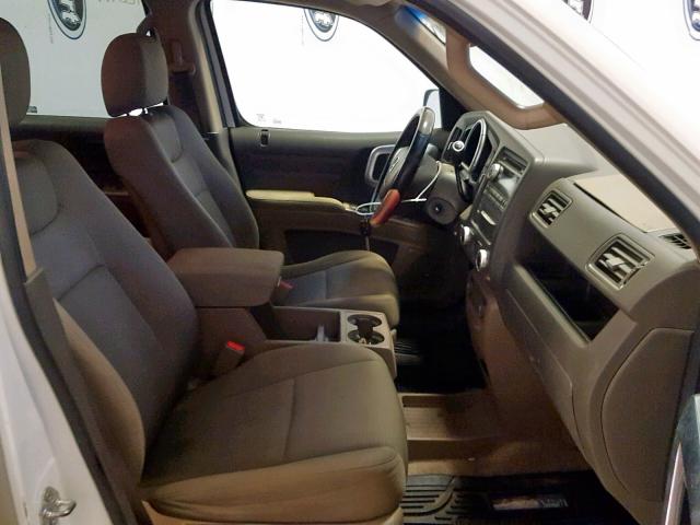 2HJYK16298H517411 - 2008 HONDA RIDGELINE WHITE photo 5