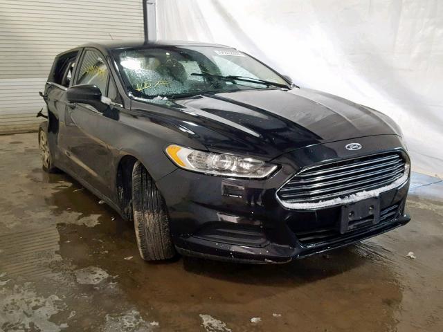 3FA6P0G7XDR266176 - 2013 FORD FUSION S BLACK photo 1