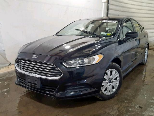 3FA6P0G7XDR266176 - 2013 FORD FUSION S BLACK photo 2