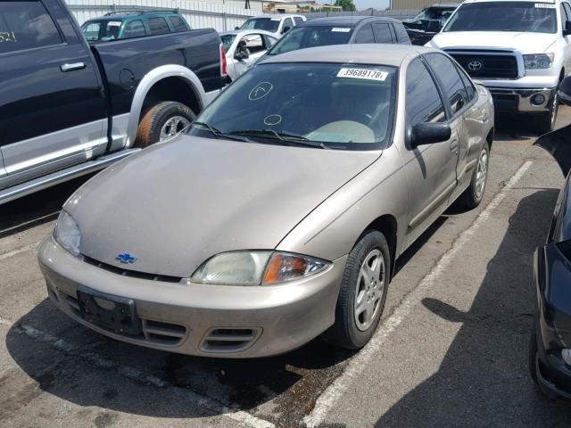 1G1JF524817208564 - 2001 CHEVROLET CAVALIER L GOLD photo 2