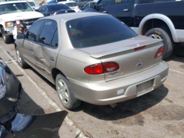 1G1JF524817208564 - 2001 CHEVROLET CAVALIER L GOLD photo 3