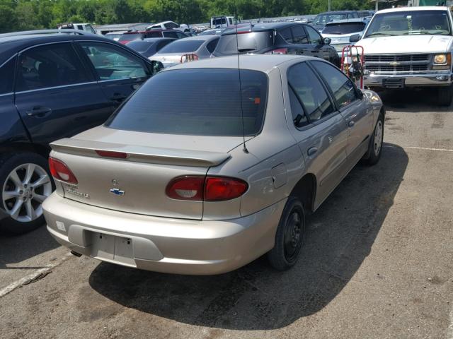 1G1JF524817208564 - 2001 CHEVROLET CAVALIER L GOLD photo 4