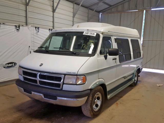 2B6HB21Y5TK169936 - 1996 DODGE RAM VAN B2 WHITE photo 2